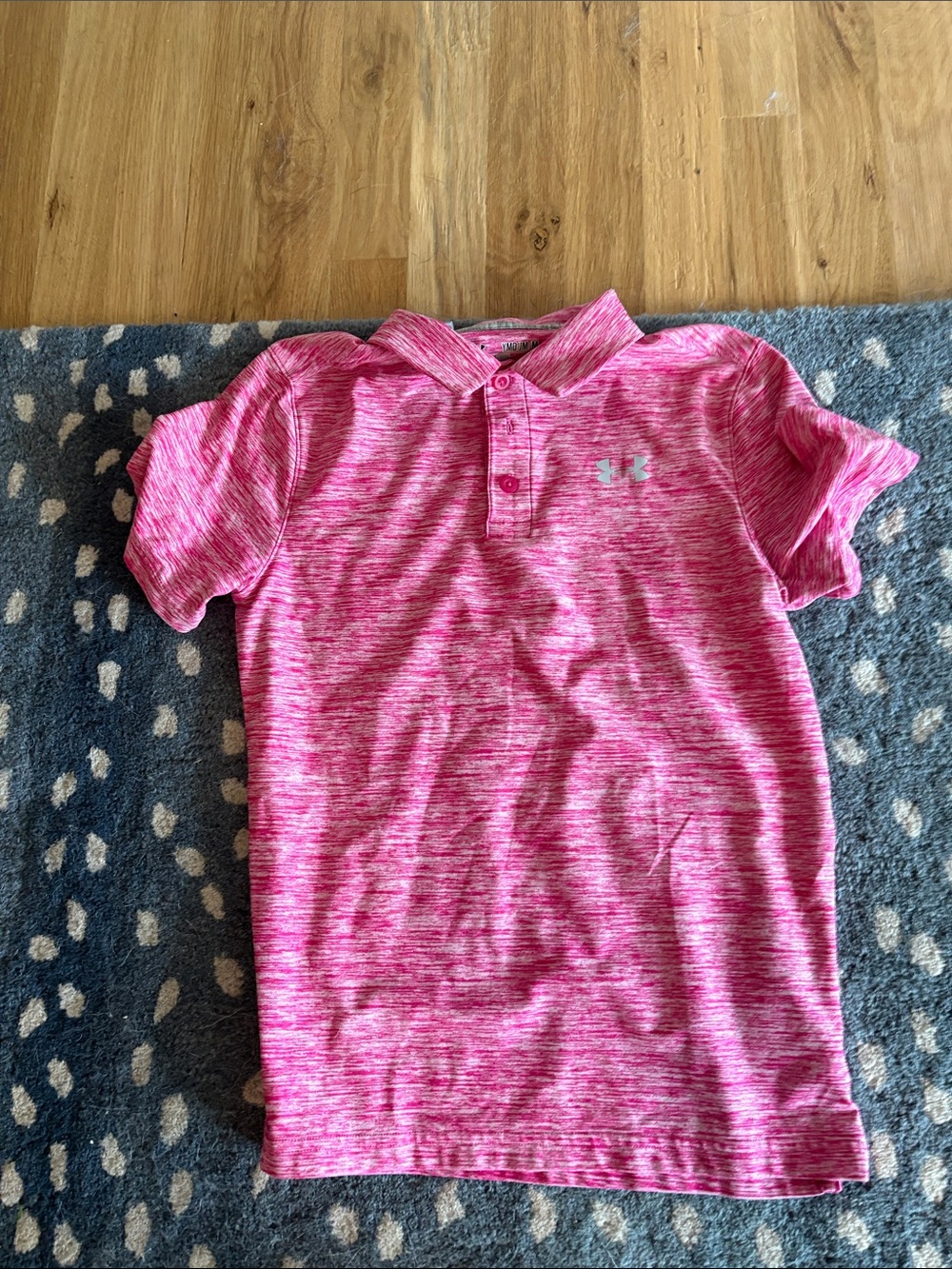 Under Armour Heathered Hot Pink Girls' Polo